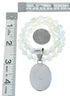 Native American Sterling Silver Mother of Pearl Bead Necklace Pendant JX129831